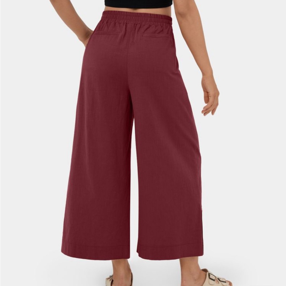 Halara High Waisted Plicated Multiple Pockets Wid… - image 2